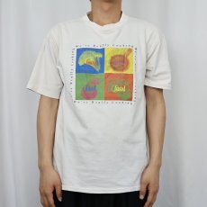 画像2: 90's Food NETWORK USA製 テレビ局企業プリントTシャツ L (2)
