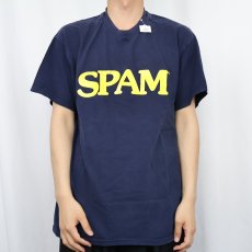 画像2: 90's SPAM プリントTシャツ NAVY L (2)