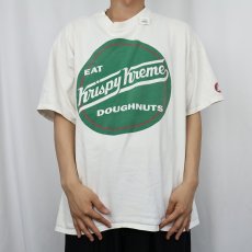 画像2: Krispy Kreme Doughnuts ドーナツショップ ロゴプリントTシャツ (2)