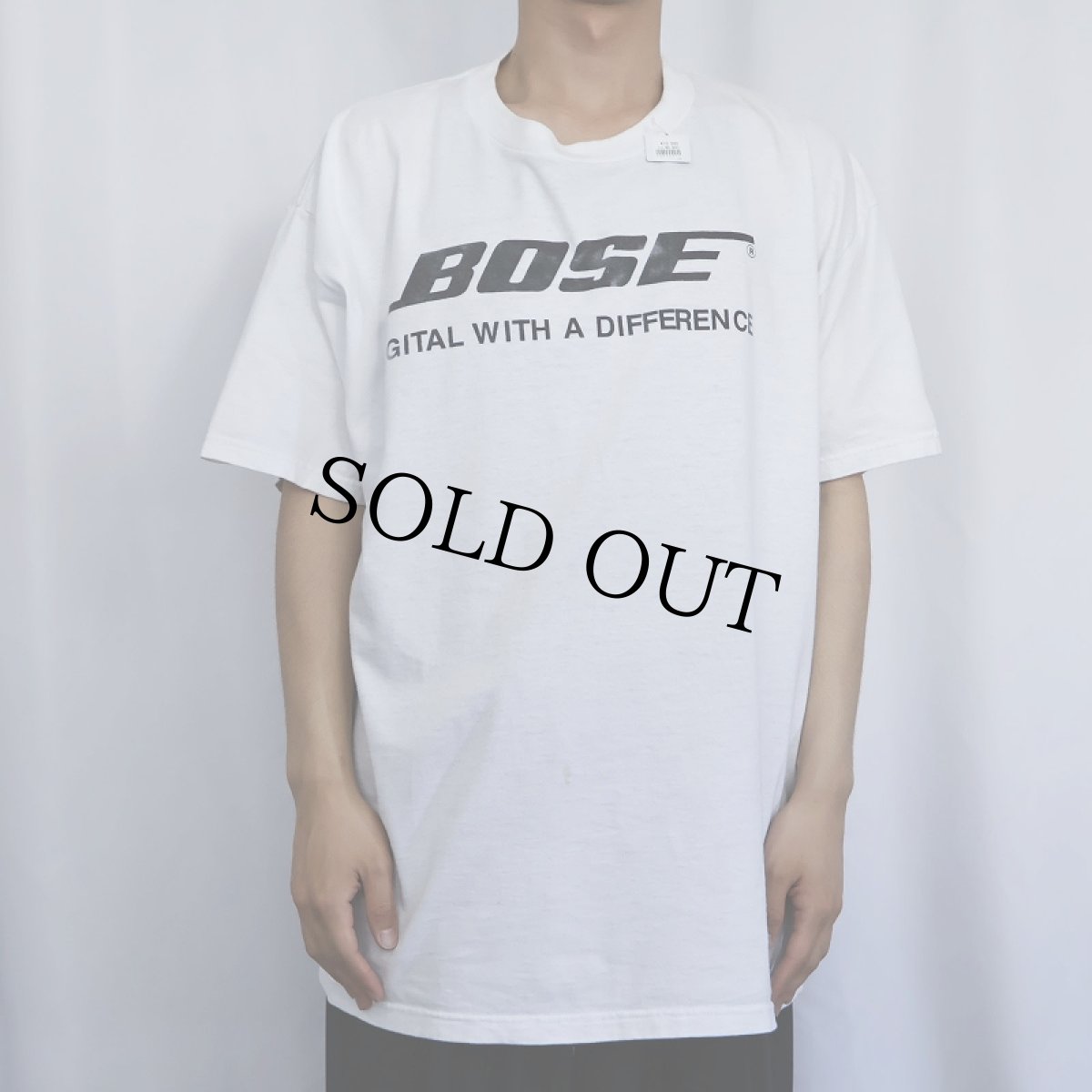 画像2: 90's BOSE 音響機器メーカー ロゴプリントTシャツ XL (2)