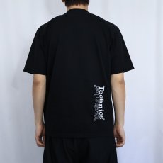画像3: 90's〜 Technics オーディオ機器ブランド プリントTシャツ BLACK L (3)