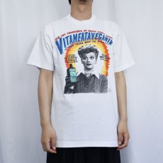 画像2: 90's I Love Lucy USA製 "Vitameatavegamin" テレビドラマ プリントTシャツ L (2)