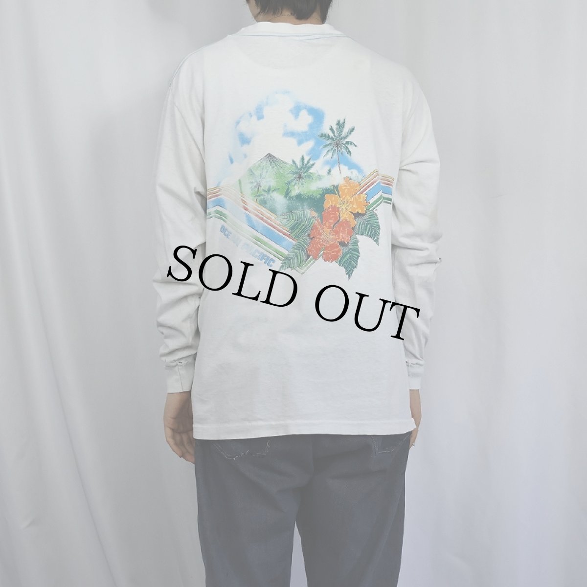 画像3: Ocean Pacific ハイビスカスプリントロンT (3)