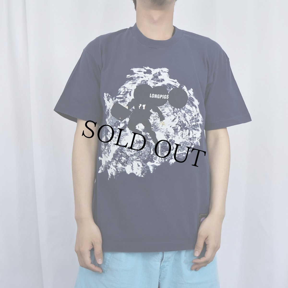 画像2: 90's LONGPIGS USA製 ロックバンド プリントTシャツ NAVY M (2)