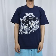 画像2: 90's LONGPIGS USA製 ロックバンド プリントTシャツ NAVY M (2)