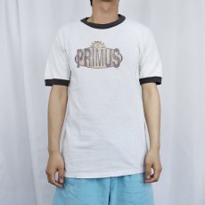 画像2: 90's PRIMUS USA製 オルタナティヴロックバンド リンガーTシャツ M (2)