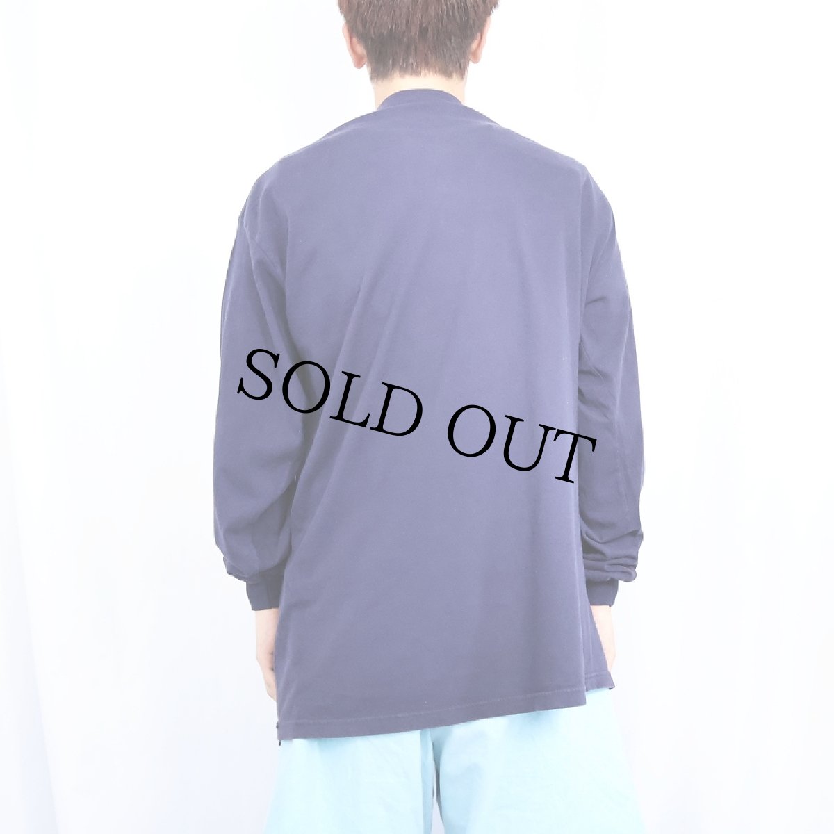 画像3: 90's Smash month USA製 ロックバンド プリントロンT NAVY XL (3)