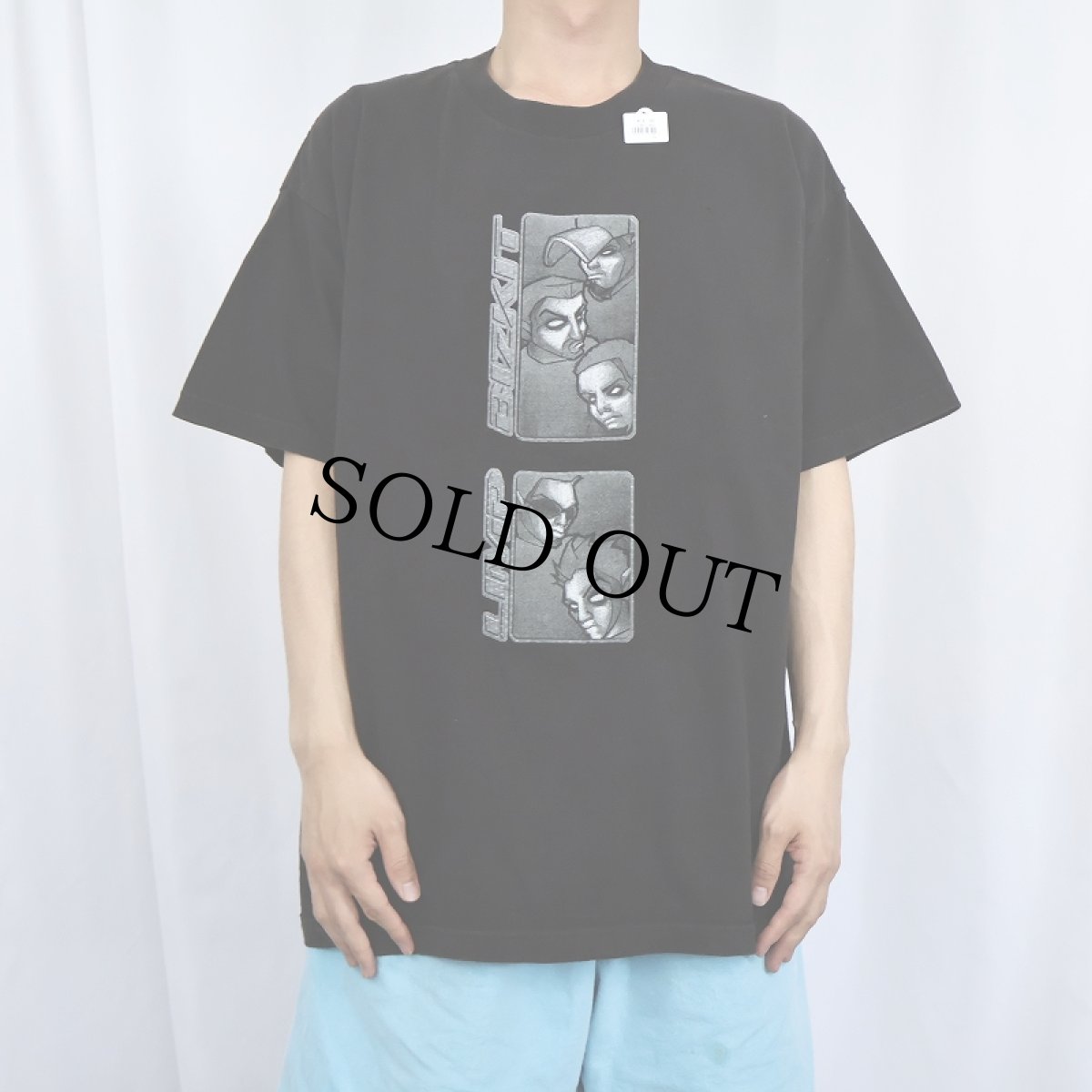 画像2: 90's LIMP BIZLIT メタルバンドTシャツ BLACK L (2)