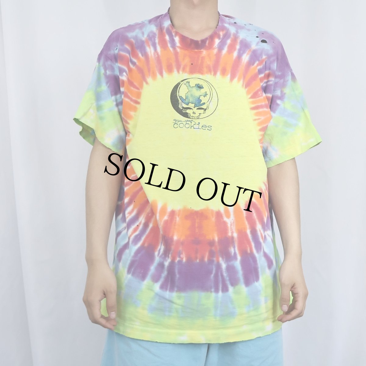 画像3: 90's GRATEFUL DEAD USA製 "Steal Your Cookies" タイダイ ロックバンドTシャツ XL (3)