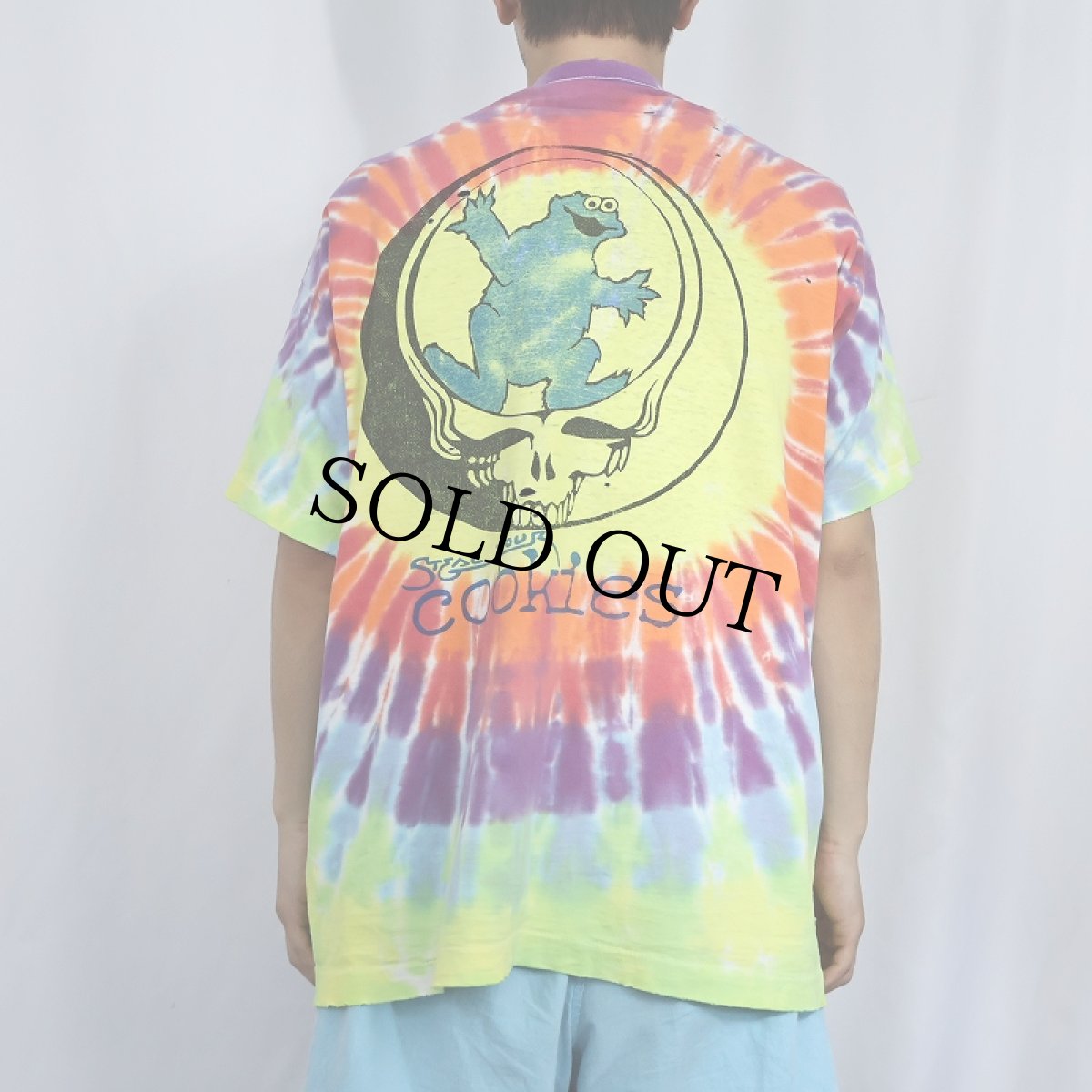 画像2: 90's GRATEFUL DEAD USA製 "Steal Your Cookies" タイダイ ロックバンドTシャツ XL (2)