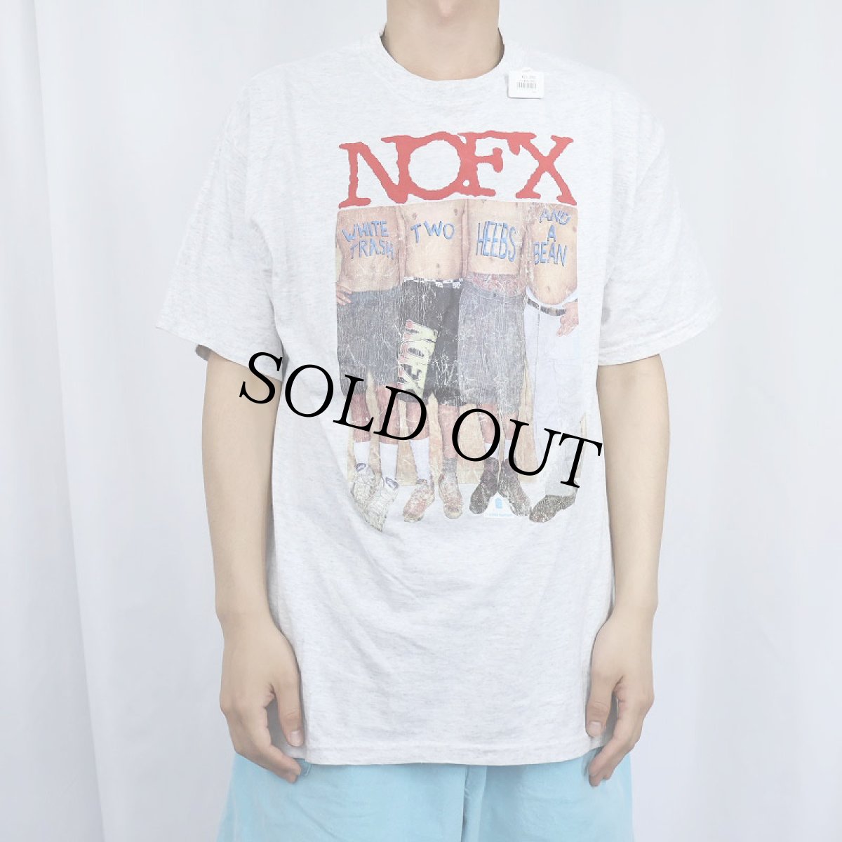 画像2: 90's NOFX "FAT WRECK CHORDS" パンクロックバンド プリントTシャツ L (2)