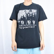 画像2: 2000's typesetter ロックバンド プリントTシャツ BLACK L (2)