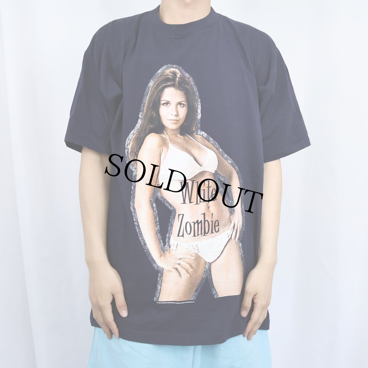 画像2: 90's White Zombie USA製 ヘヴィメタルバンド プリントTシャツ NAVY XL (2)