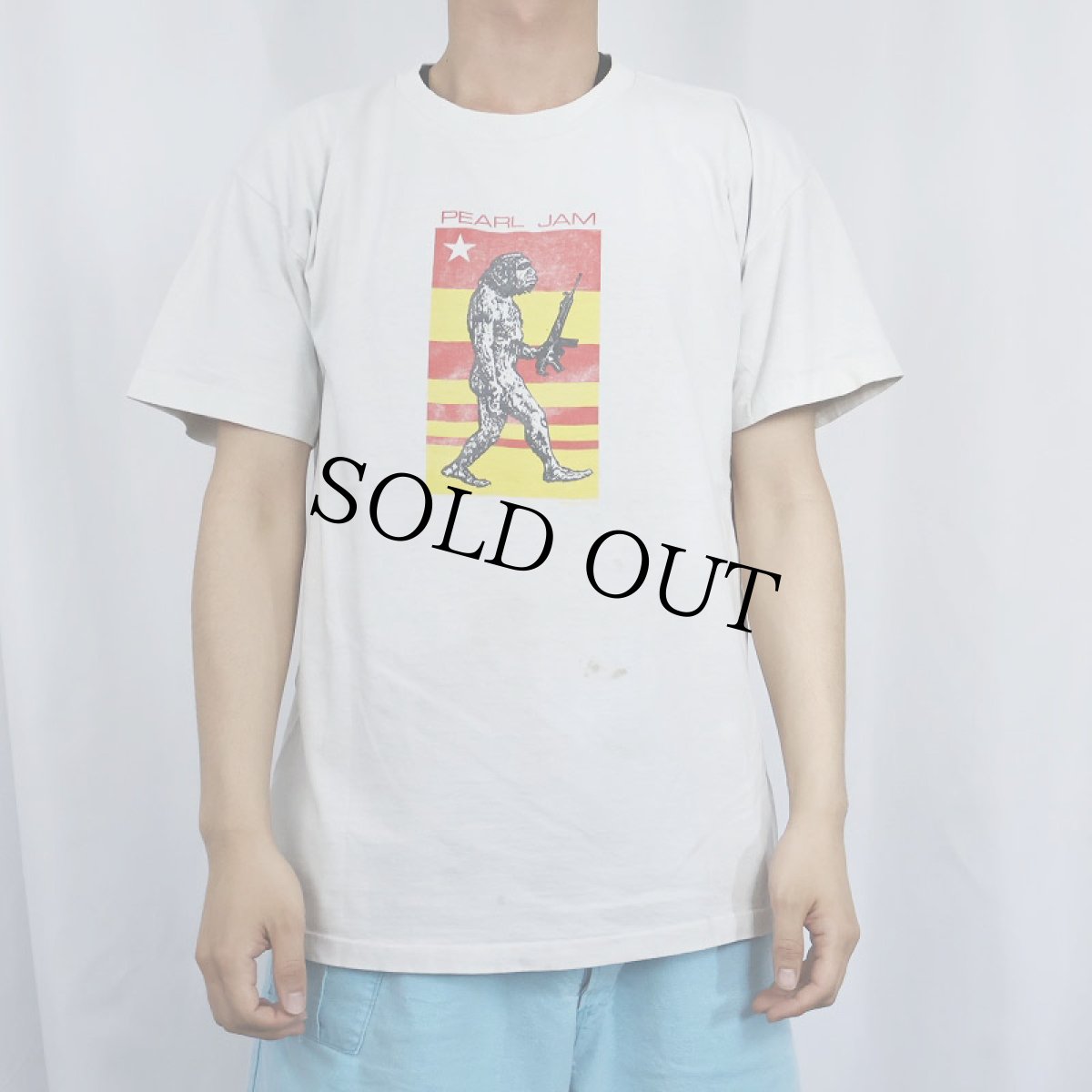 画像2: 90's PEARL JAM オルタナティブロックバンドTシャツ L (2)