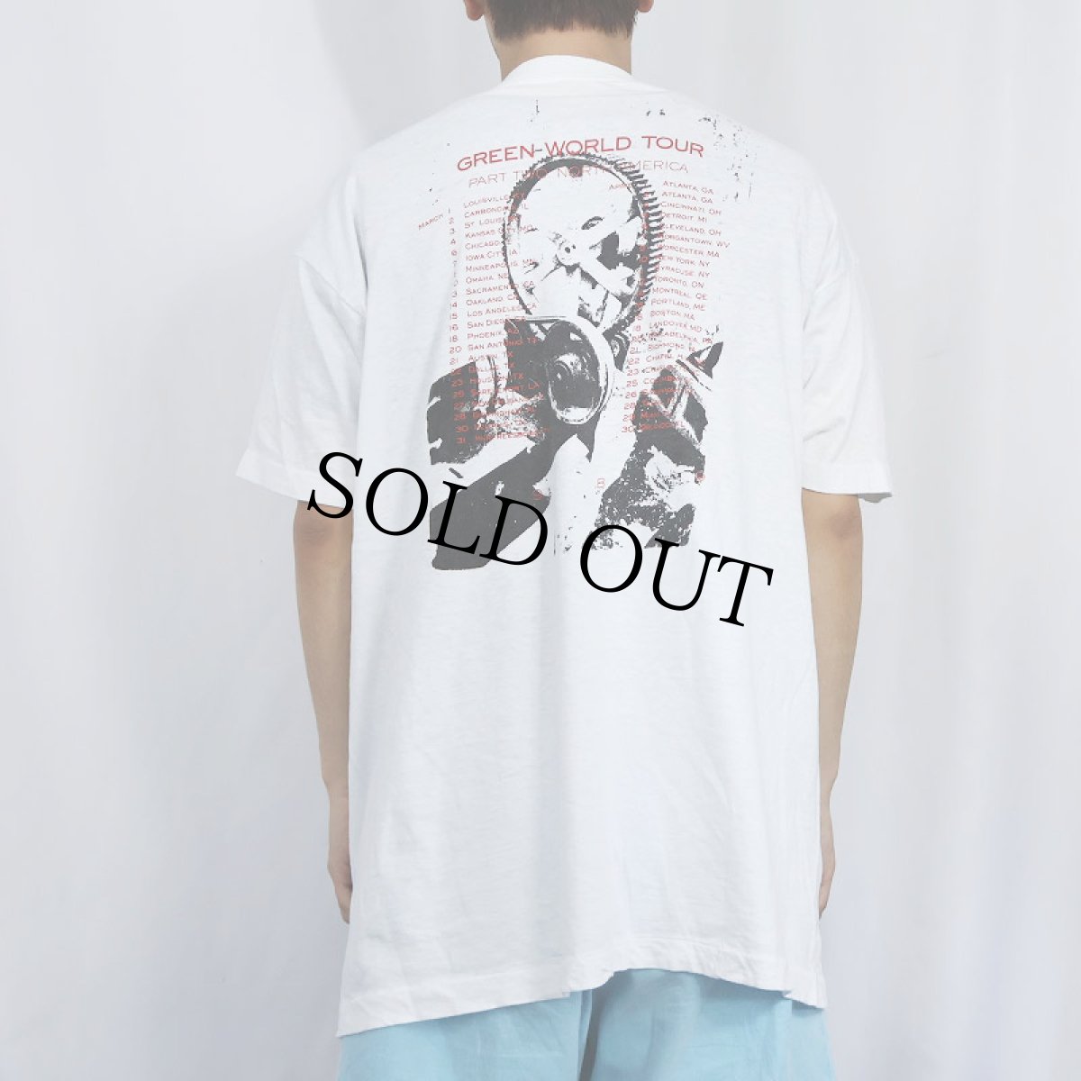 画像3: 1989 R.E.M. オルタナティブロックバンドツアーTシャツ (3)