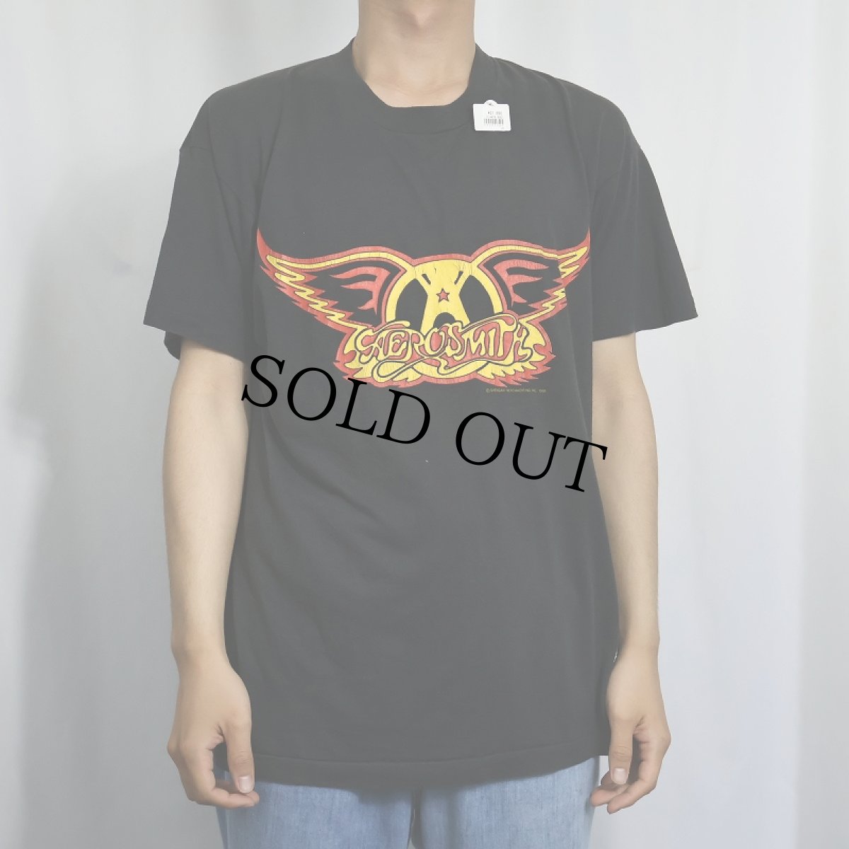 画像2: 80〜90's AEROSMITH "WALK THIS WAY" ロックバンドプリントTシャツ BLACK (2)