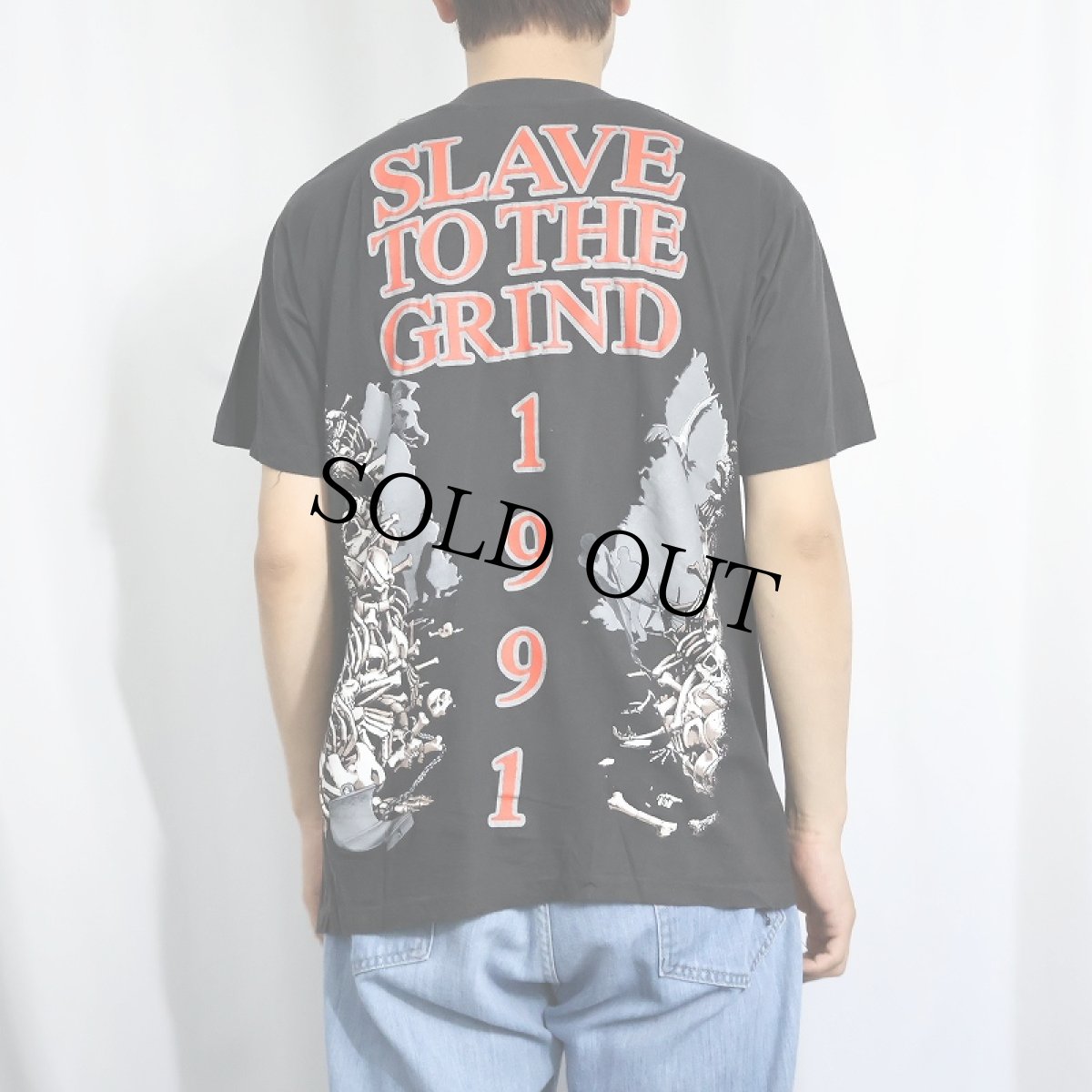 画像3: 90's SKID ROW ”Slave to the Grind” ヘヴィメタルバンド アルバムTシャツ BLACK M (3)
