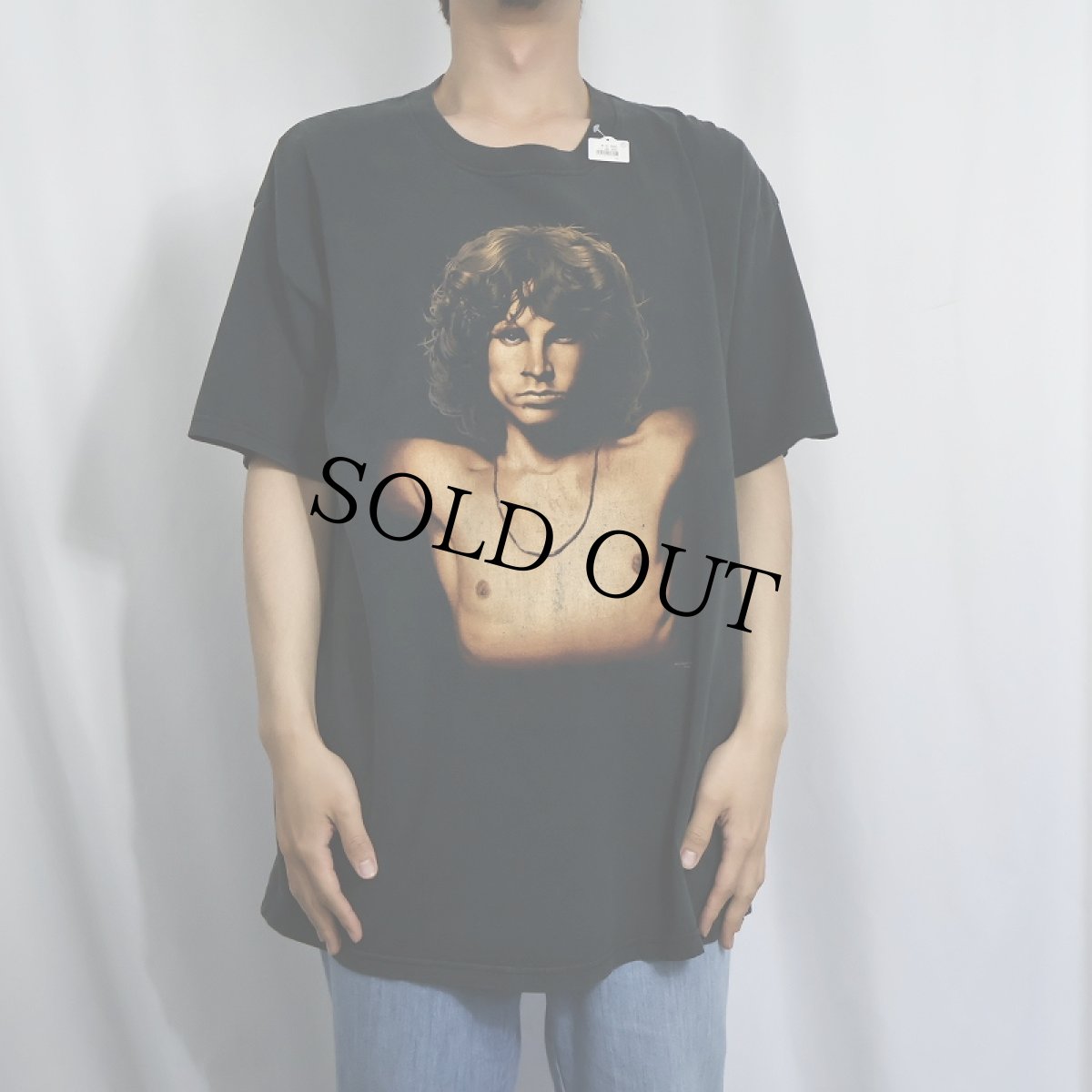 画像2: 2000's The Doors JIM MORRISON ミュージシャンプリントTシャツ BLACK (2)