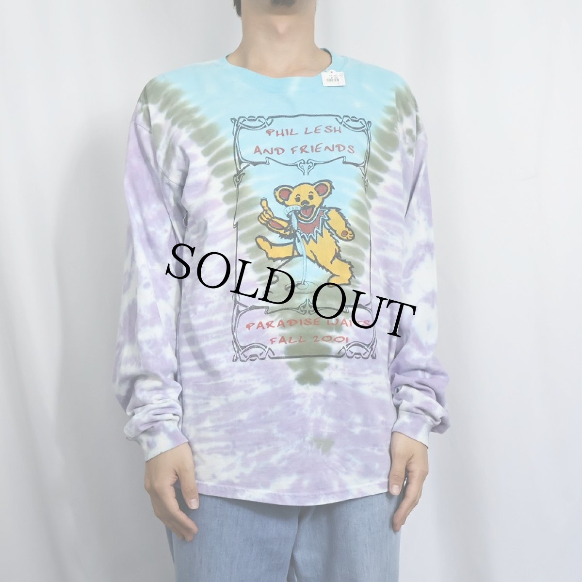 画像2: 2000's Phil Lesh and Friends ”PARADISE WAITS FALL 2001” タイダイ ロックバンドツアーロンT (2)