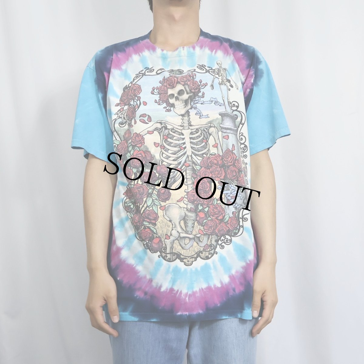 画像2: 90's GRATEFUL DEAD USA製 タイダイ ロックバンドTシャツ L (2)
