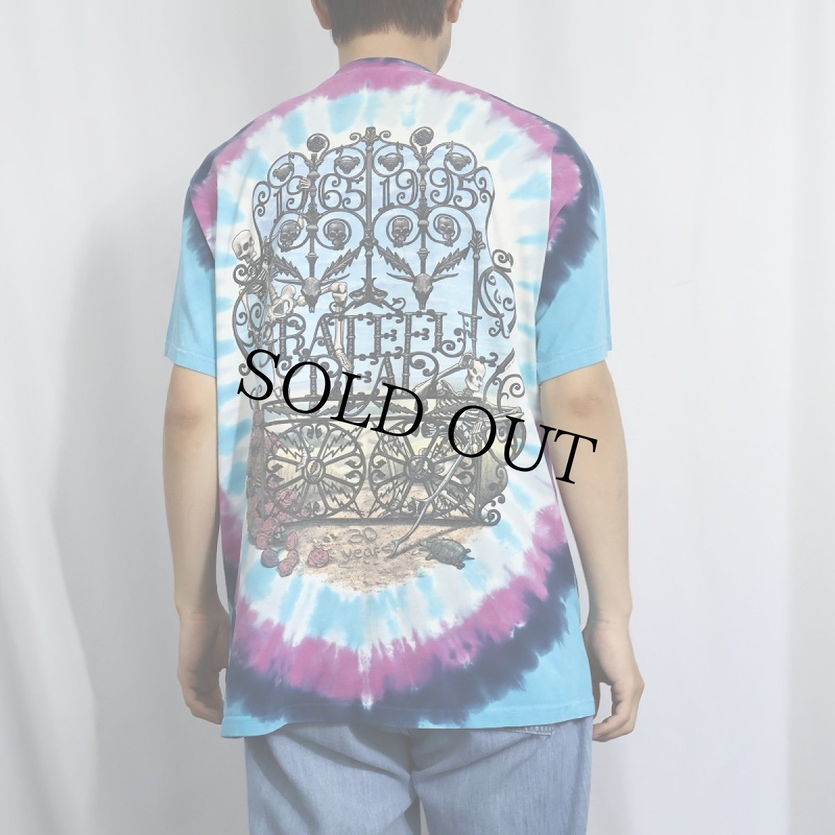 画像3: 90's GRATEFUL DEAD USA製 タイダイ ロックバンドTシャツ L (3)