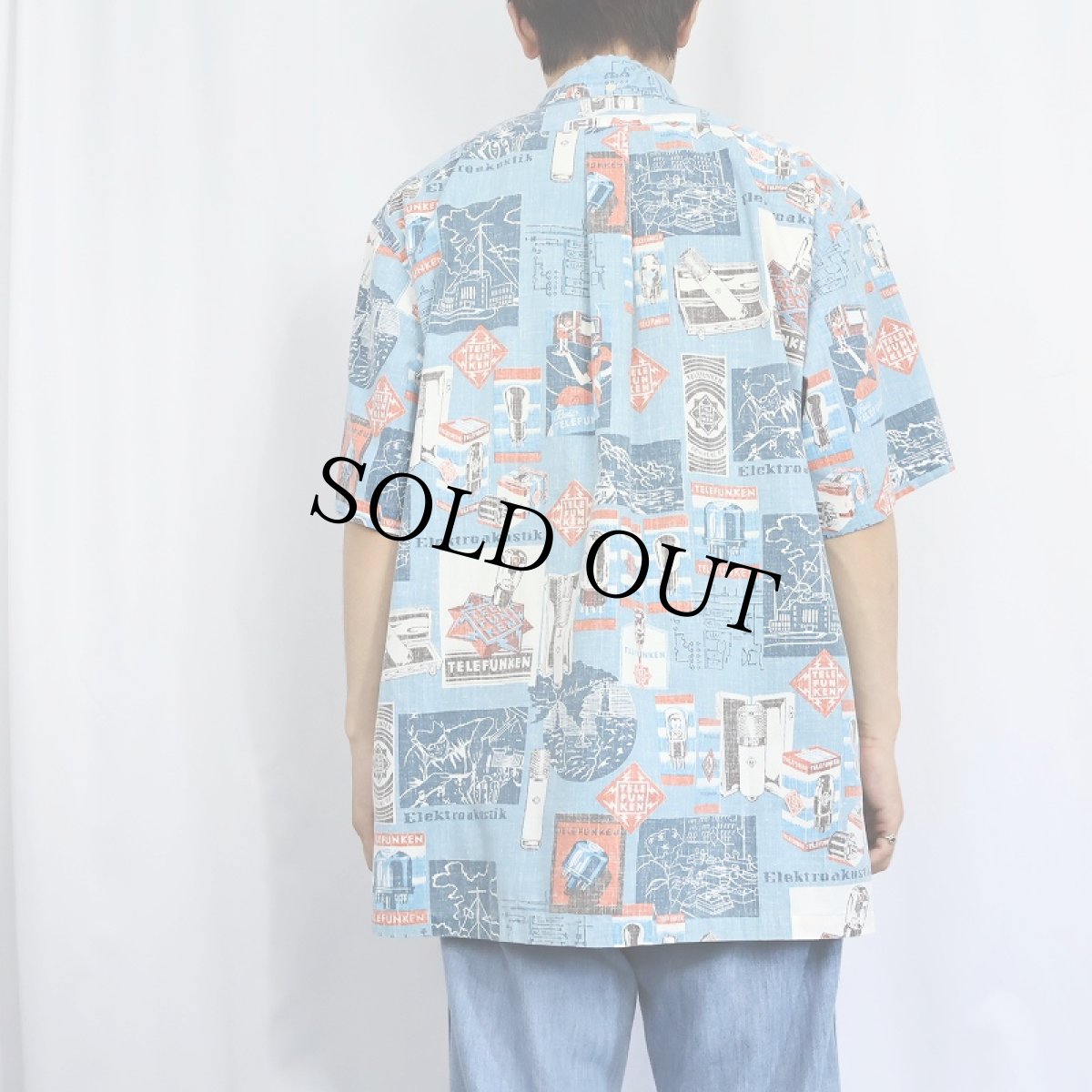 画像3: 90's Reyn Spooner スプーナークロス 総柄 3点留め コットン×ポリエステルボタンダウンシャツ XL (3)