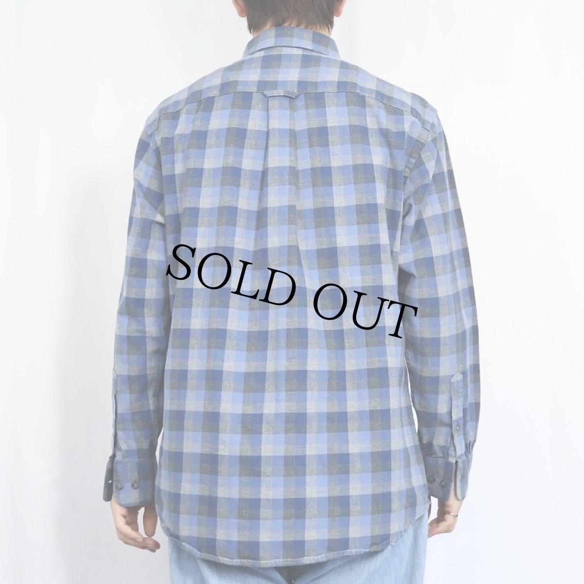 画像3: PENDLETON "LANDRY" チェック柄 コットンボタンダウンシャツ M (3)