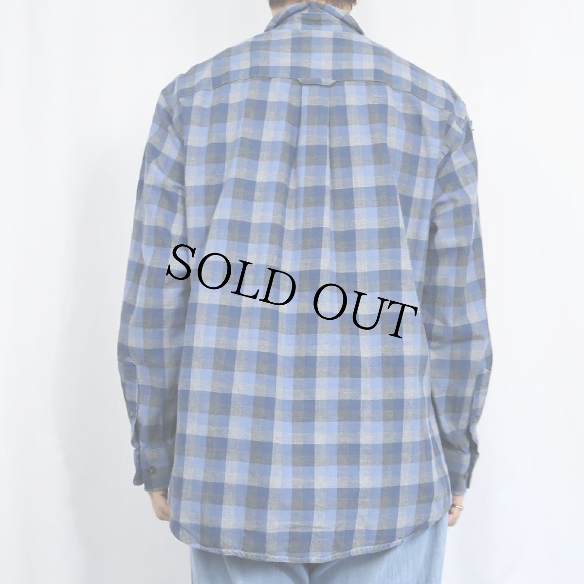 画像3: PENDLETON "LANDRY" チェック柄 コットンボタンダウンシャツ L (3)