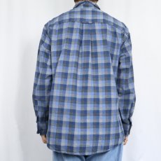 画像3: PENDLETON "LANDRY" チェック柄 コットンボタンダウンシャツ L (3)