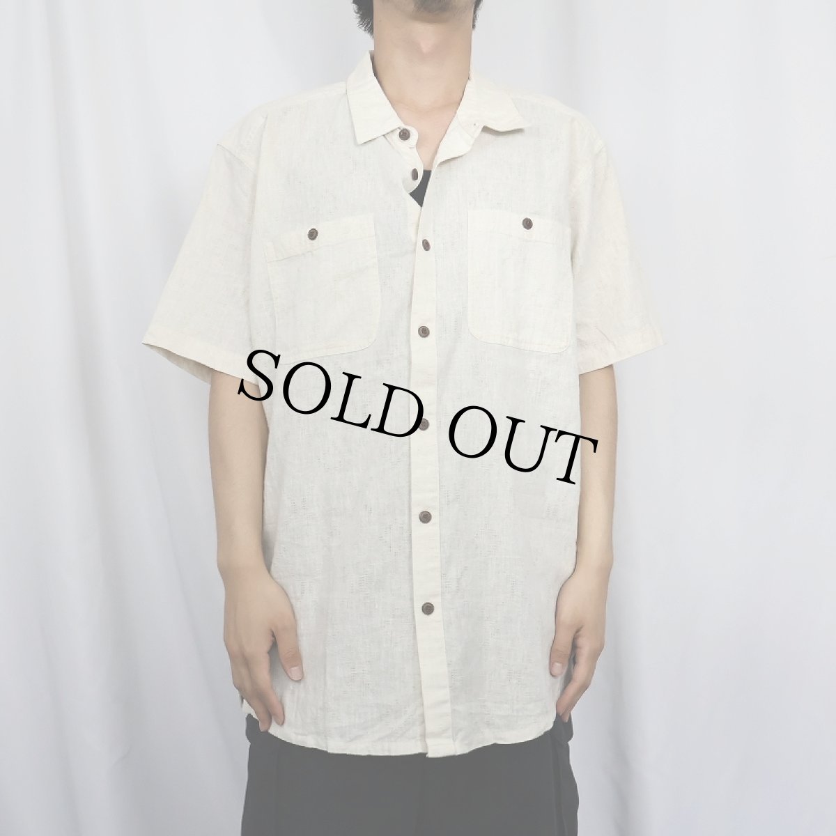 画像2: 2020SS Patagonia ヘンプ×オーガニックコットン シャツ L (2)