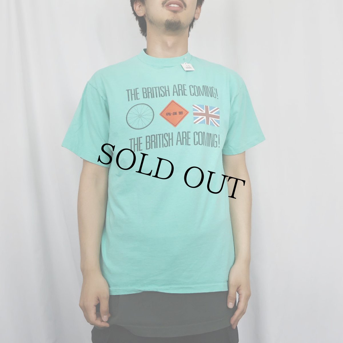 画像2: 90's TANDEM COMPUTERS USA製 "THE BRITISH ARE COMING!" コンピューター企業プリントTシャツ L (2)