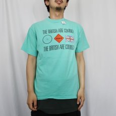 画像2: 90's TANDEM COMPUTERS USA製 "THE BRITISH ARE COMING!" コンピューター企業プリントTシャツ L (2)