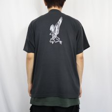 画像3: 90's USA製 "HUDSON COUNTY PISTOL RANG" 射撃場プリントTシャツ BLACK XL (3)