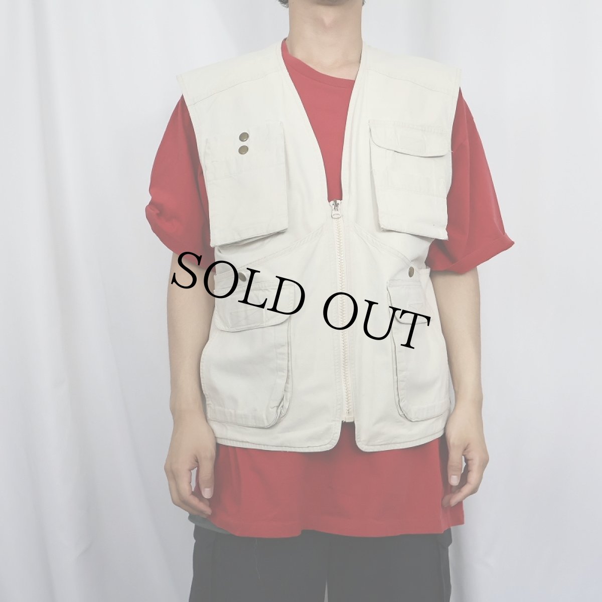 画像2: 90's BANANA REPUBLIC "SAFARI&TRAVEL" サファリベスト L (2)