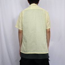 画像3: 70's Mr.California トマト刺繍 ポリエステル×コットンシャツ M (3)