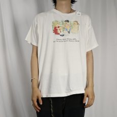 画像2: 90's "Johnny likes skinny girls, ..." ジョークプリントTシャツ (2)