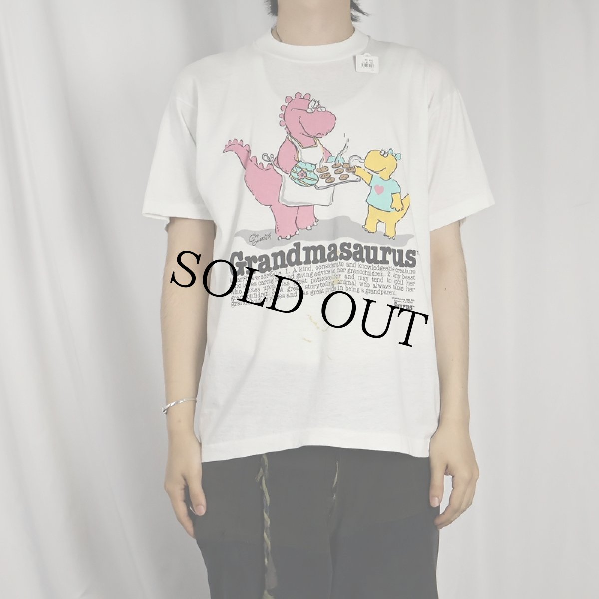画像2: 〜90's Saurus "Grandmasaurus" 恐竜プリントTシャツ (2)