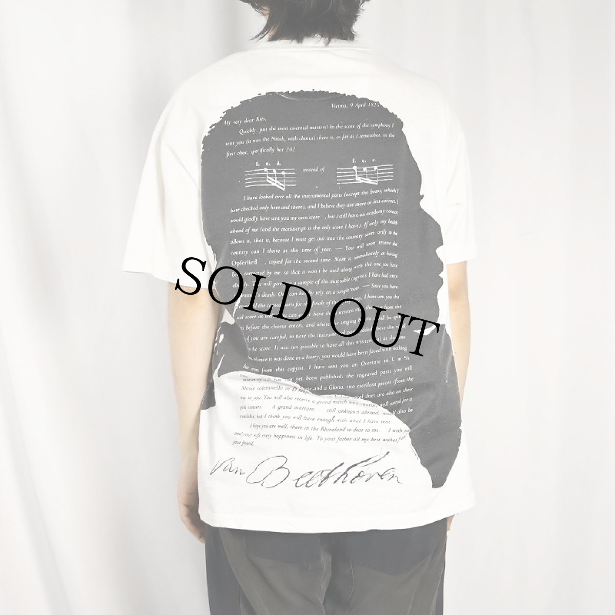 画像3: 90's Ludwig van Beethoven 音楽家 大判プリントTシャツ (3)