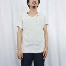 画像2: 70〜80's FRUIT OF THE LOOM USA製 無地Tシャツ (2)