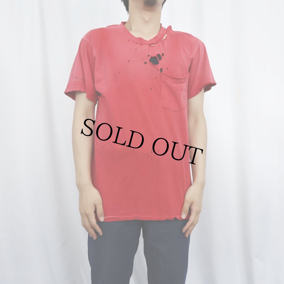 画像2: 90〜2000's FRUIT OF THE LOOM USA製 無地Tシャツ (2)