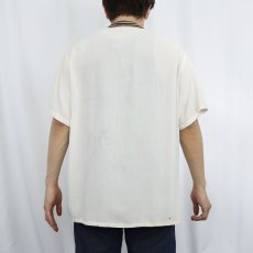 画像3: 50's Somerset レーヨンピーターパンシャツ L (3)