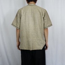 画像3: 30~40's ウールベースボールシャツ (3)