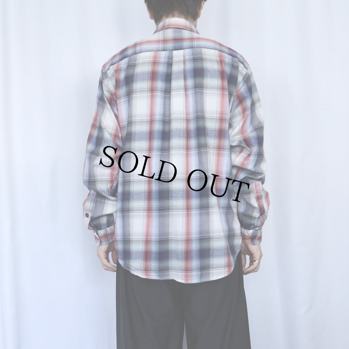 画像3: 2014AW Patagonia "ORGANIC COTTON" オンブレーチェック柄コットンシャツ M (3)