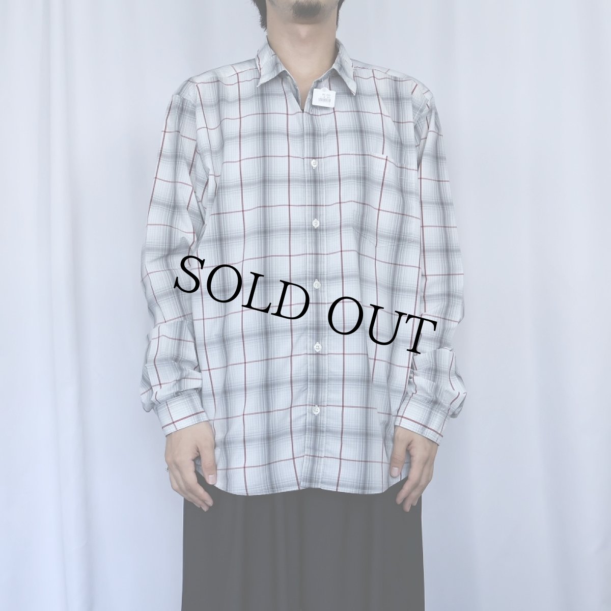 画像2: 2013AW Patagonia チェック柄 ナイロン× ポリエステルシャツ L (2)