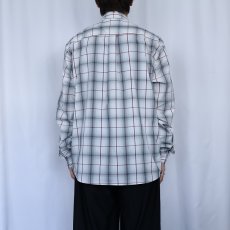 画像3: 2013AW Patagonia チェック柄 ナイロン× ポリエステルシャツ L (3)