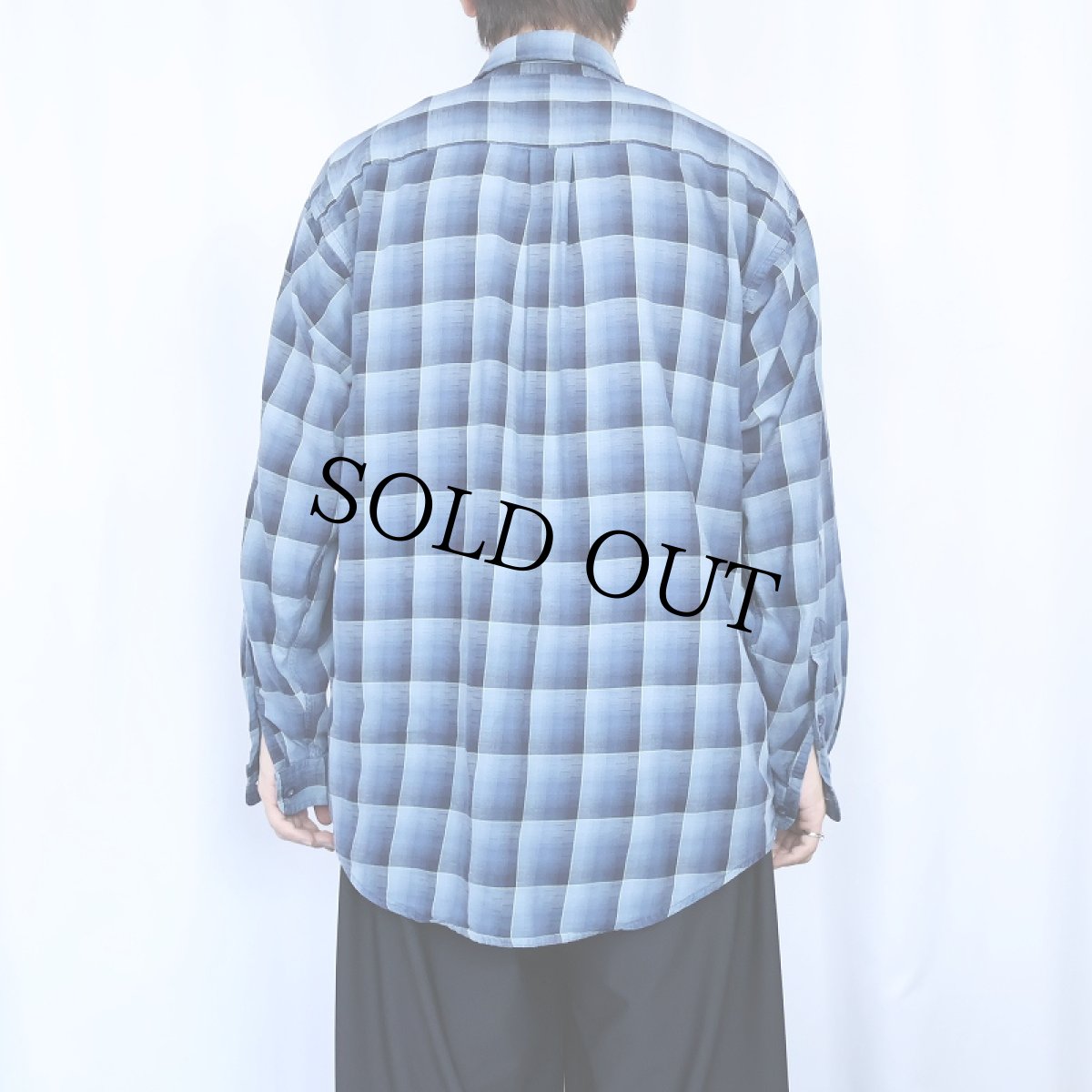 画像3: 2000's Patagonia "ORGANIC COTTON" オンブレーチェック柄コットンシャツ M (3)