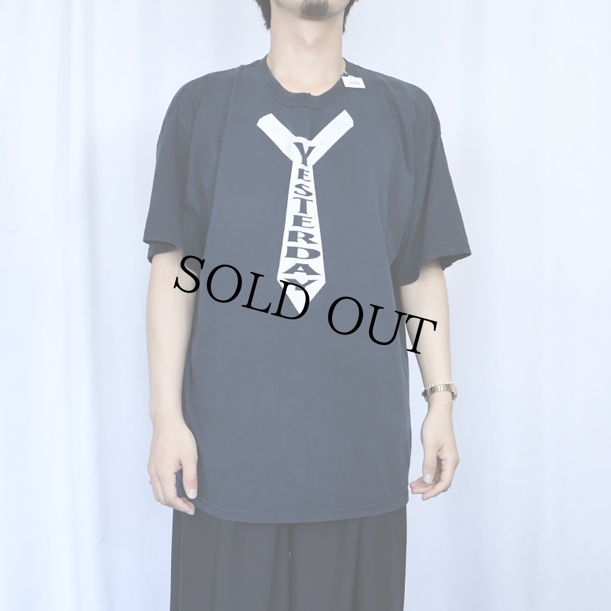 画像2: 2000's BEATLES TRIBUTE BAND "YESTERDAY" プリントTシャツ BLACK XL (2)