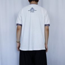 画像3: 90's PLNETY TOUGH SPORT  ロゴプリントリンガーTシャツ L (3)