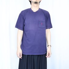 画像2: 80〜90's POLO COUNTRY Ralph Lauren ロゴ刺繍 ポケットTシャツ L (2)