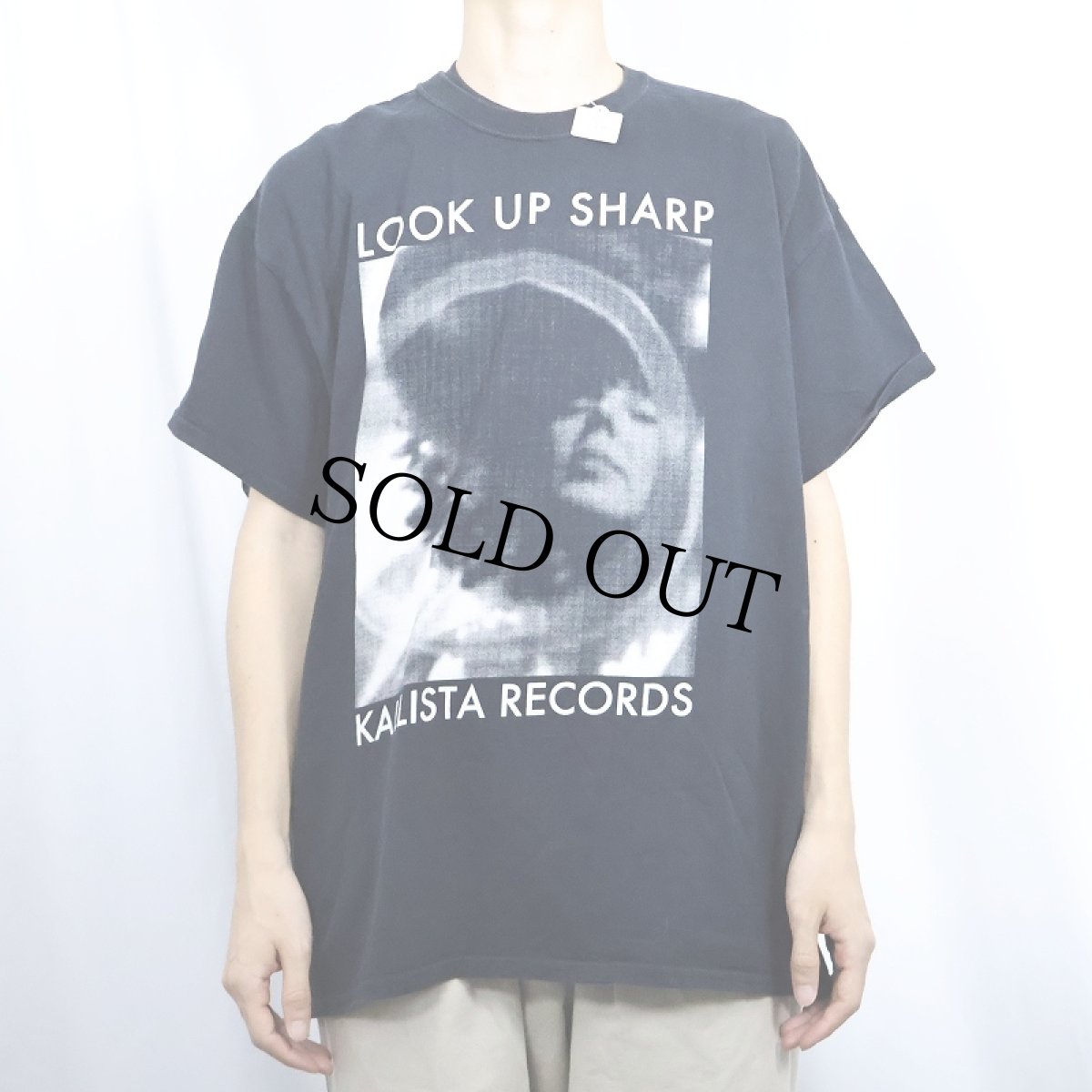 画像2: 2000's Carla dal Forno "LOOK UP SHARP" ミュージシャンアルバムプリントTシャツ BLACK XL (2)